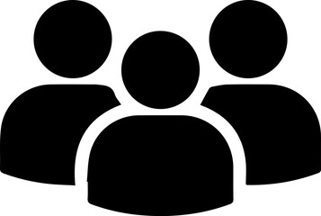 group of three people shadow design for templates.