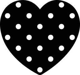 heart with hole shadow design for templates.