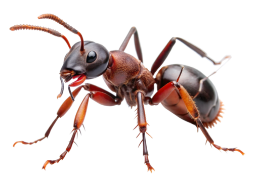 Giant Amazonian Ant  isolated on white background