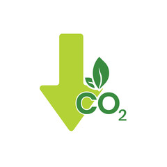 CO2 carbon neutral sign stock illustration
