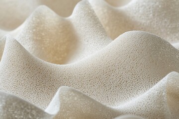 Abstract textured surface, undulating waves of light beige