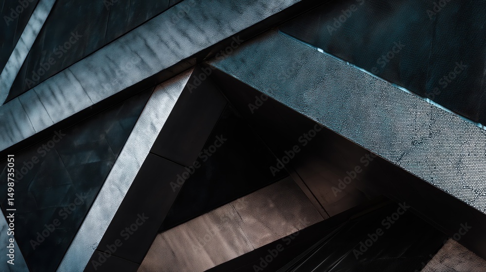 Poster modern architectural patterns with unique angles and textures