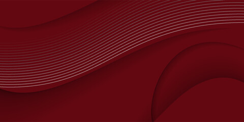 Abstract dark red Background with Waves Splashes. Vector Minimal Banner. red Colored Sleek Texture.
