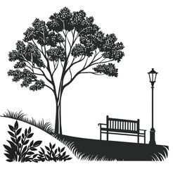 trees in the park