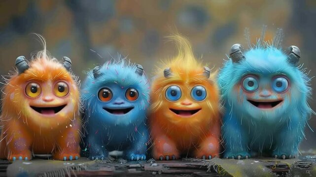 cute monsters hellowen