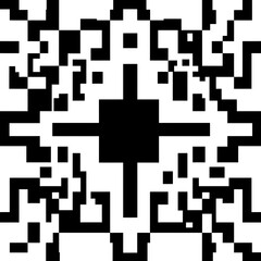 New year holidays QR code icon for information scan