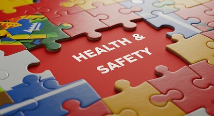 Colorful Jigsaw Puzzle Reveals Health and Safety Message