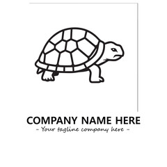 Turtle logo design vector illustration