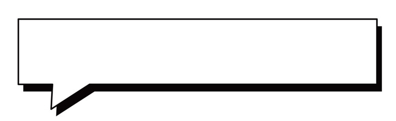 Obraz premium フキダシシンプル 長方形