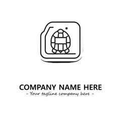 Turtle logo design vector illustration