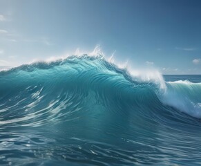 Soothing blue water wave background, ideal for design projects, blue, waves, smooth