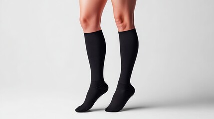 Compression socks mockup for sports and medical use. 