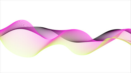 Graceful flowing lines form a vibrant, abstract composition.