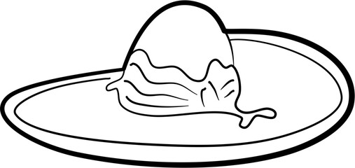 Hat Illustration coloring page