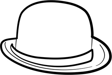 Hat Illustration coloring page