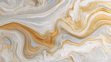 Fototapeta premium Abstract Soft White Marble Pattern with Flowing Fluid Tones