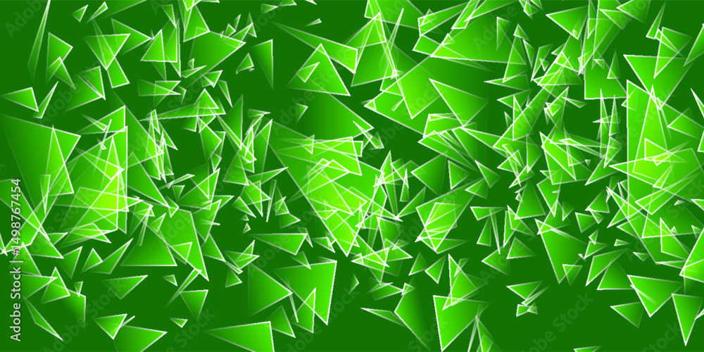 Poster light green vector cover in polygonal style. abstract gradient illustration with triangles. pattern 