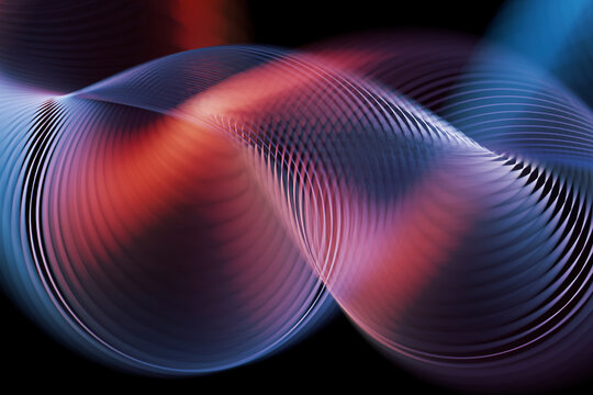 Abstract 3D rendering of colorful swirling patterns with dynamic fluidity