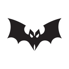 vector silhouette image of bat Art & Illustration