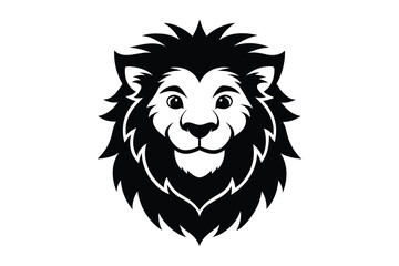 lion head icon vector illustration isolated on white background