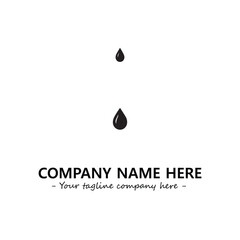 Water drop logo company design vector illustration