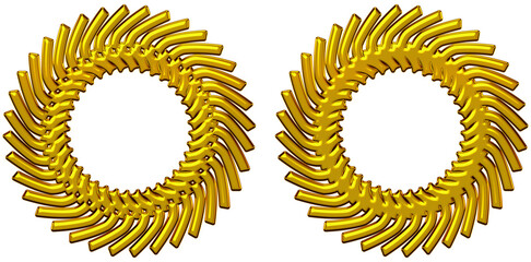 gold laurel wreath award