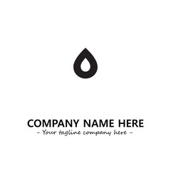 Water drop logo company design vector illustration
