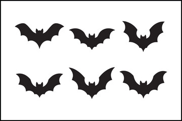 Fototapeta premium Unique Bat Silhouette Vector Design
