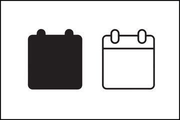 Calendar Page Dual Style Vector