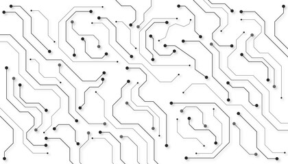 Abstract futuristic circuit board Illustration, Circuit board with various technology elements. Circuit board pattern for technology background. Vector illustration 