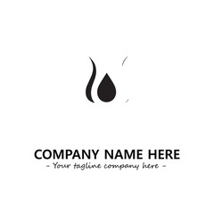 Water drop logo company design vector illustration