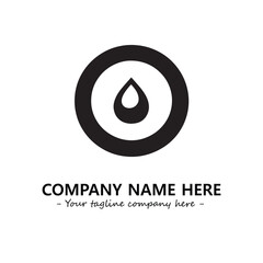 Water drop logo company design vector illustration