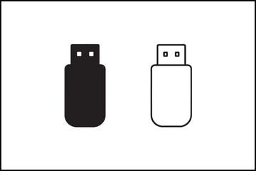 USB Stick Bold & Thin Line Art