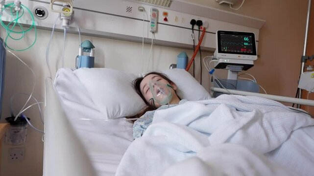 Digital healthcare technology, hospital clinic, post-op illness recovery