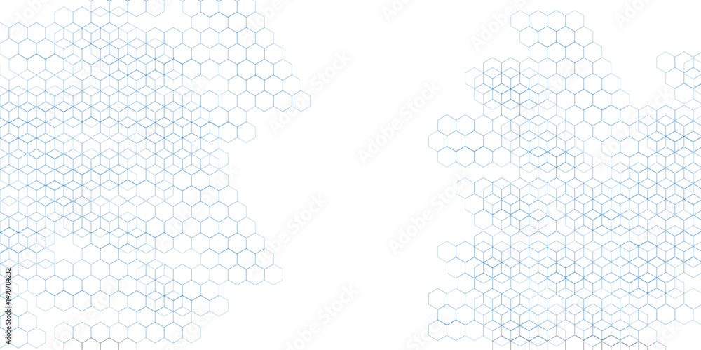 Poster abstract geometric blue texture background blue hexagon 3d background texture. 3d rendering illustra
