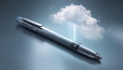 3D smart pen icon, providing cloud syncing for enhanced productivity and efficiency.