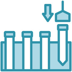 Pile mini illustration dual tone color icon, use for civil engineering, industry, construction, UI, UX kit, app and web development, digital or print.