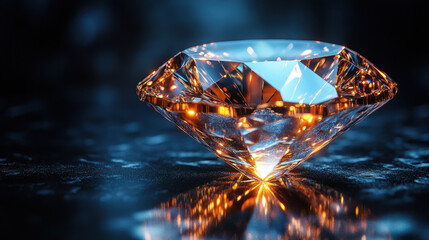 Diamond gemstone sparkle