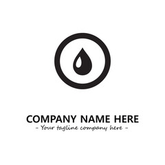 Water drop logo company design vector illustration