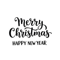 Merry Christmas and Happy New Year Greeting Card