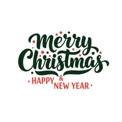 Merry Christmas and Happy New Year Greeting Card