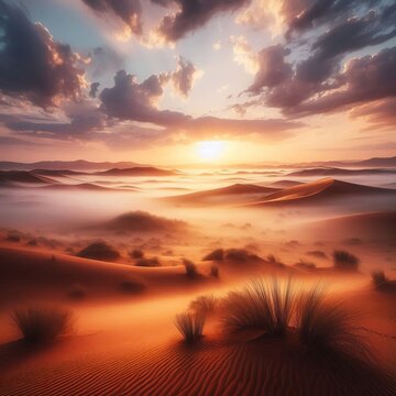 A desert low and thic