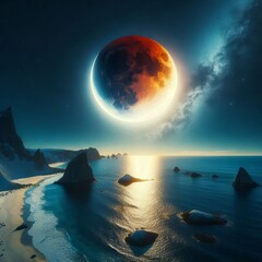 Lunar an otherworldly dim light