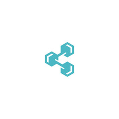 Abstract Creative Cube,blockchain,Logo design Symbol Icon