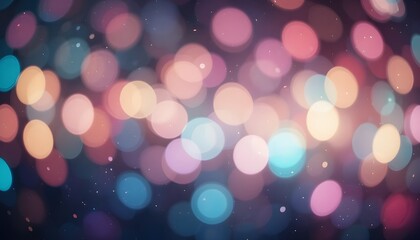 Fototapeta premium Bokeh Abstract Background with Glitter Lights and Blurred Soft Vintage Colored Effects for Elegant Designs
