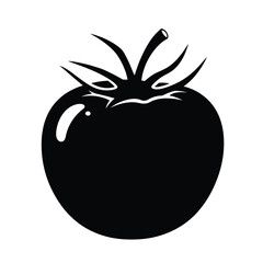 Fresh Red Tomato Illustration – Minimalist Vector Art for Culinary and Agriculture