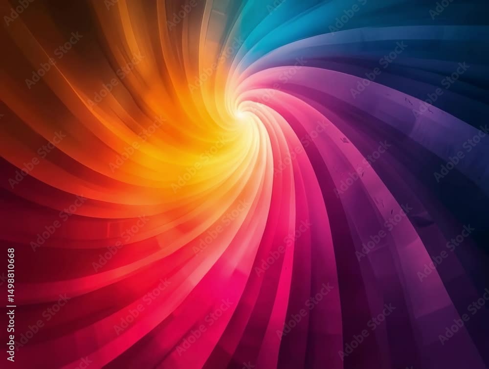 Aufkleber colorful swirl design showcasing vibrant hues and fluid motion in a captivating abstract pattern enh