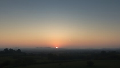 Obraz premium sunset over the city