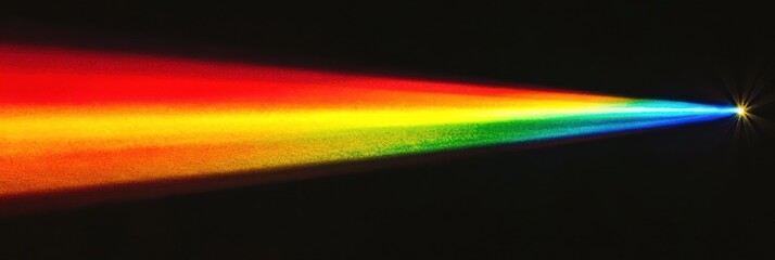 Fototapeta premium Vibrant Spectrum Light Beam Abstract Background Digital Art Design Graphic Rainbow Colors Energy ray