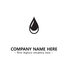 Water drop logo company design vector illustration